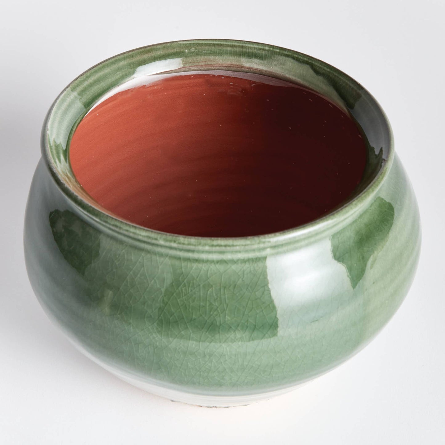 Maisha Drum Vase: Green