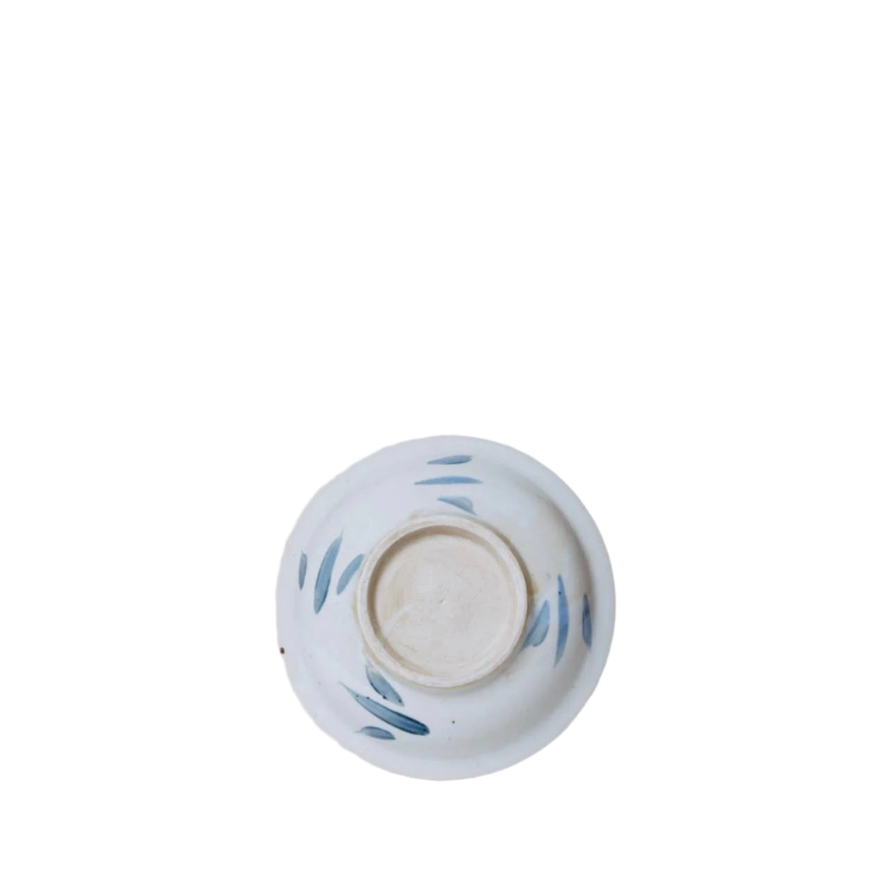 Small Blue and White Porcelain Peony Dish