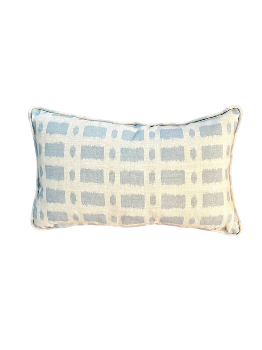 Light Blue Lumbar Pillow, 12" x 20"