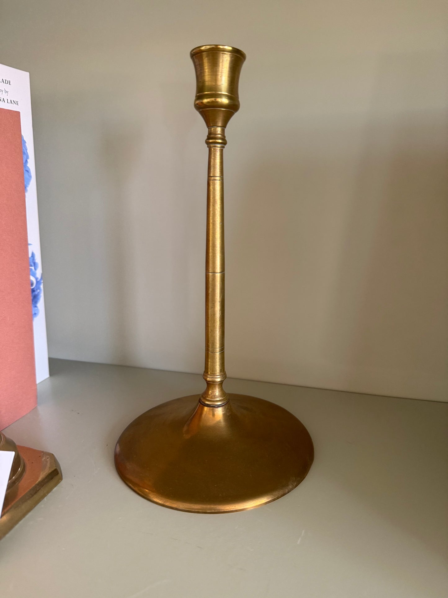 Tall Skinny Brass Candlestick
