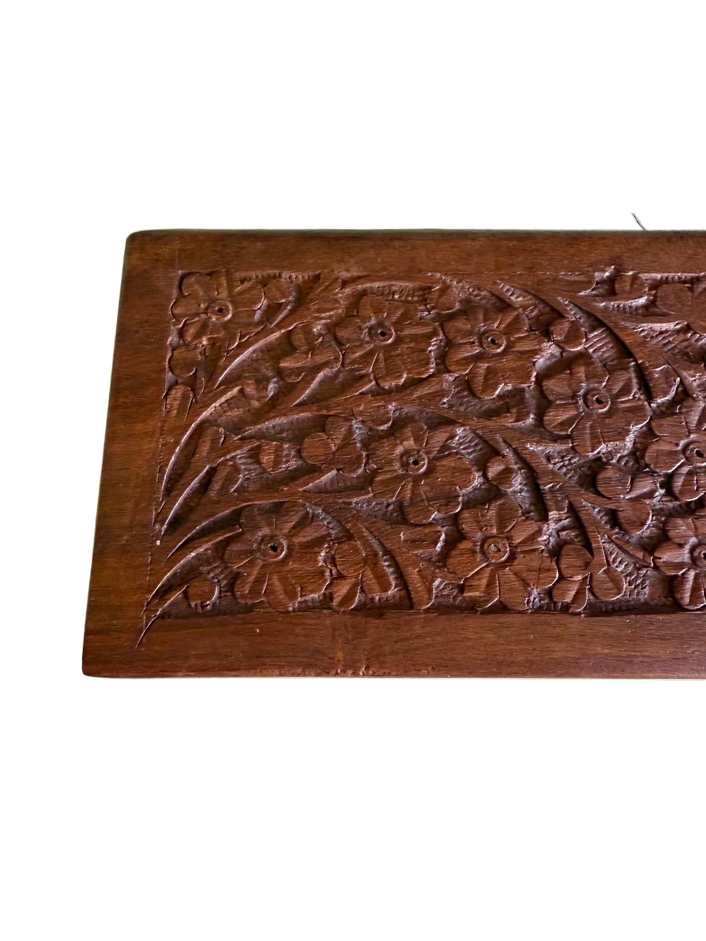 Vintage Wooden Carved Box