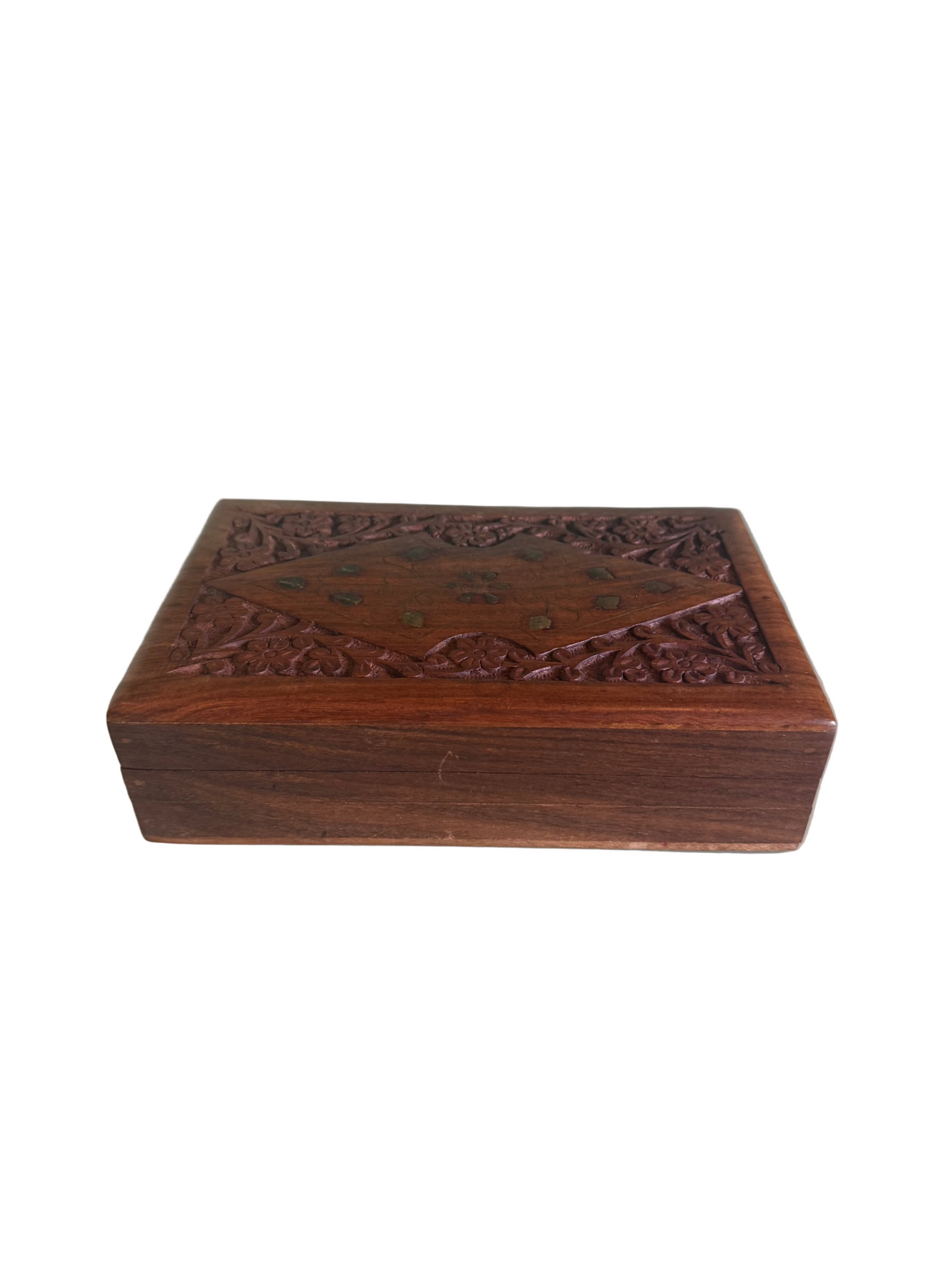 Vintage Wooden Carved Box
