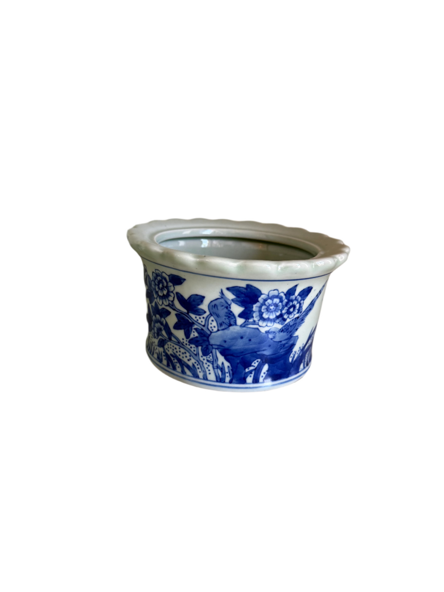 Blue White Cache Pot