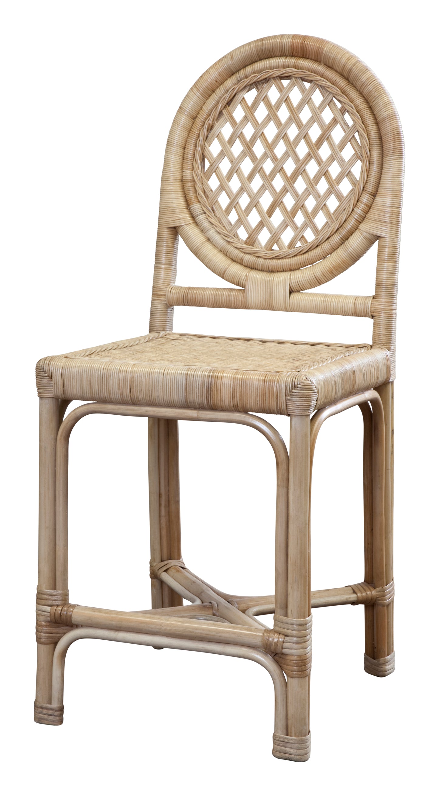 Louis XVI Trellis Counter Stool, Set of 2