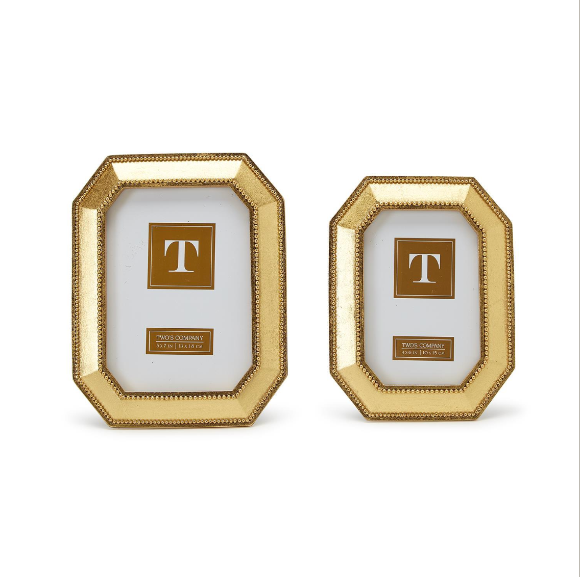 Beads of Gold Photo Frame, 4x7