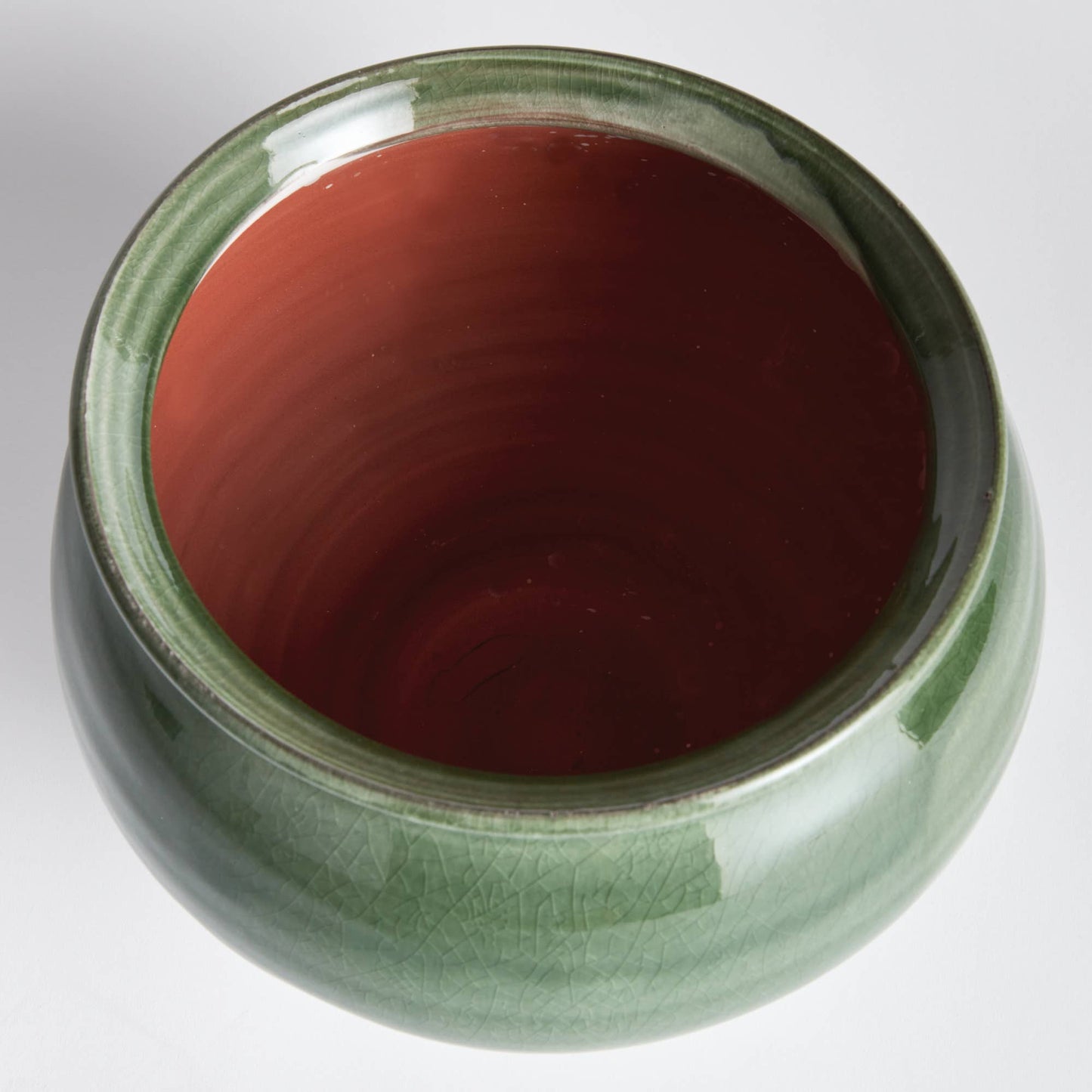 Maisha Drum Vase: Green