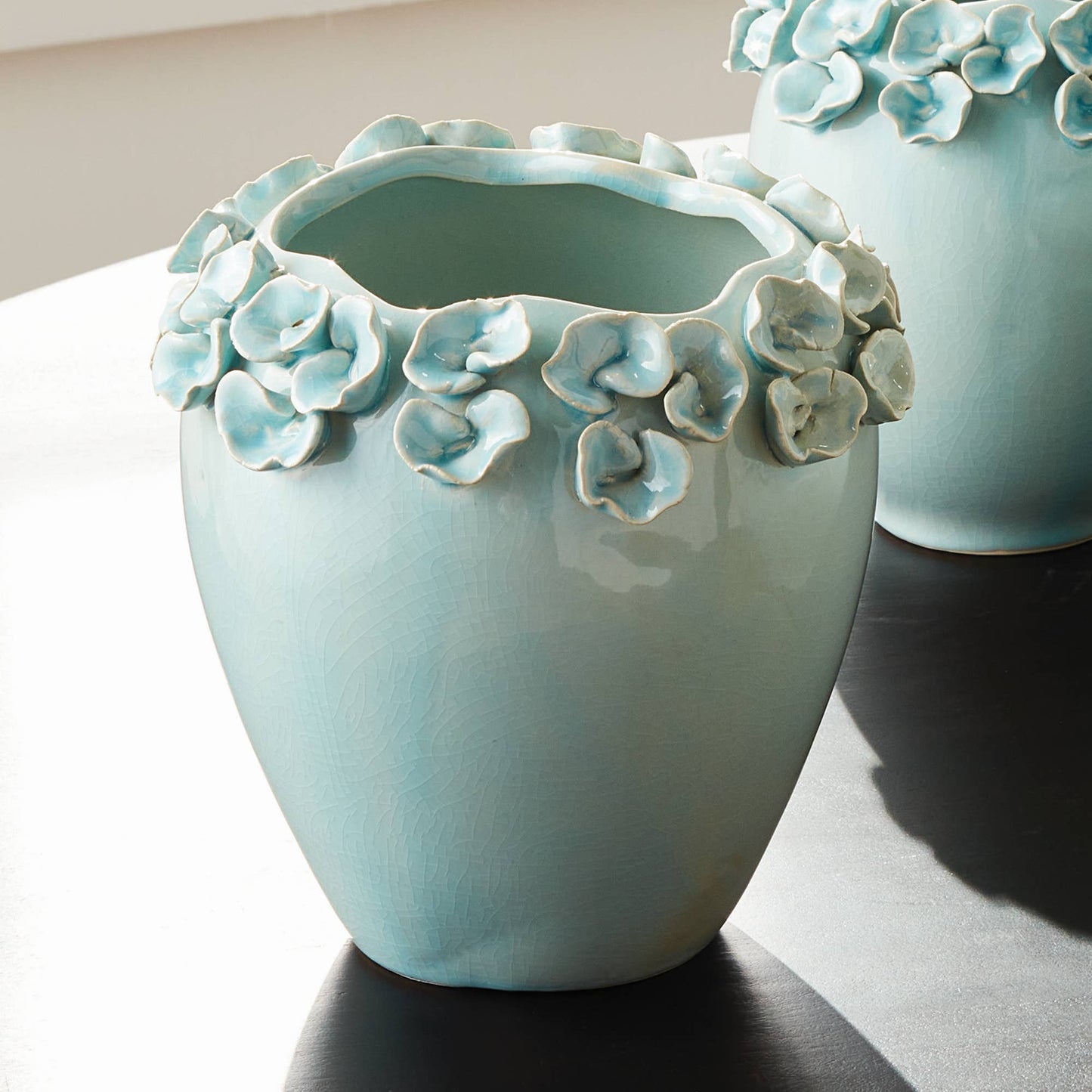 Petite Fleur Vase Tall, Blue