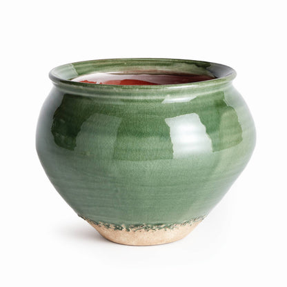 Maisha Drum Vase: Green