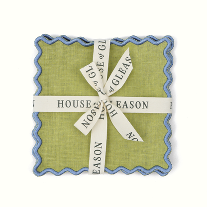 Limerick Linen Square Cocktail Napkins, Set of 4