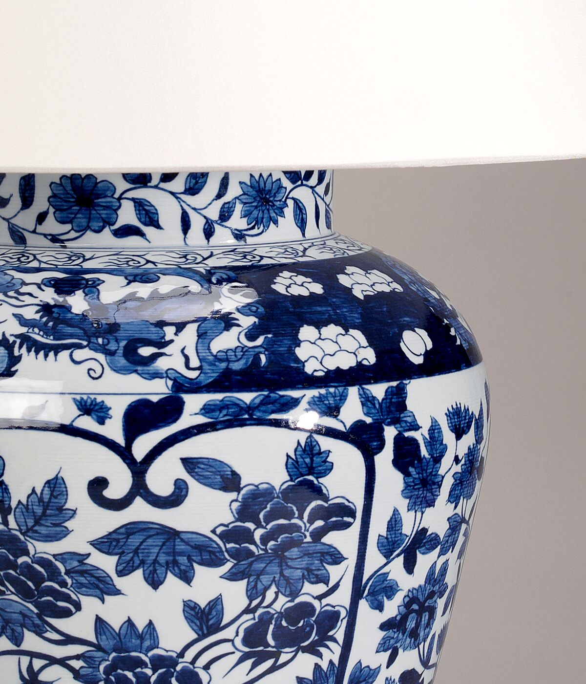 Imari Vase - Blue and White