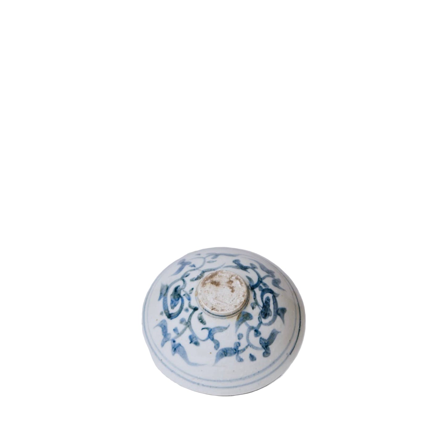 Small Blue and White Porcelain Lotus Conical Bowl
