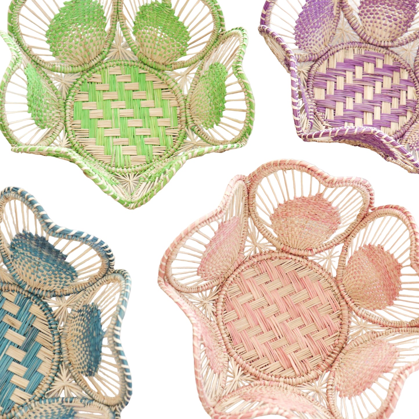 Flora Basket, Apple Green