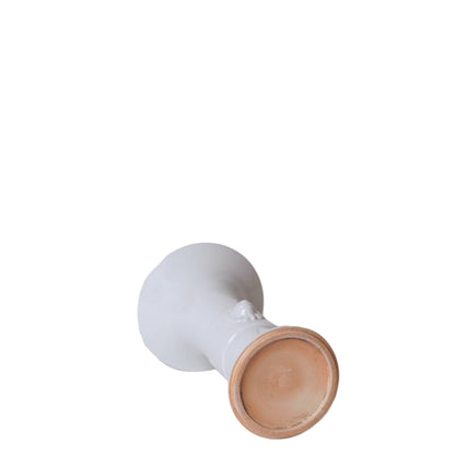 White Porcelain Baluster Vase with Sprigged Lion Heads