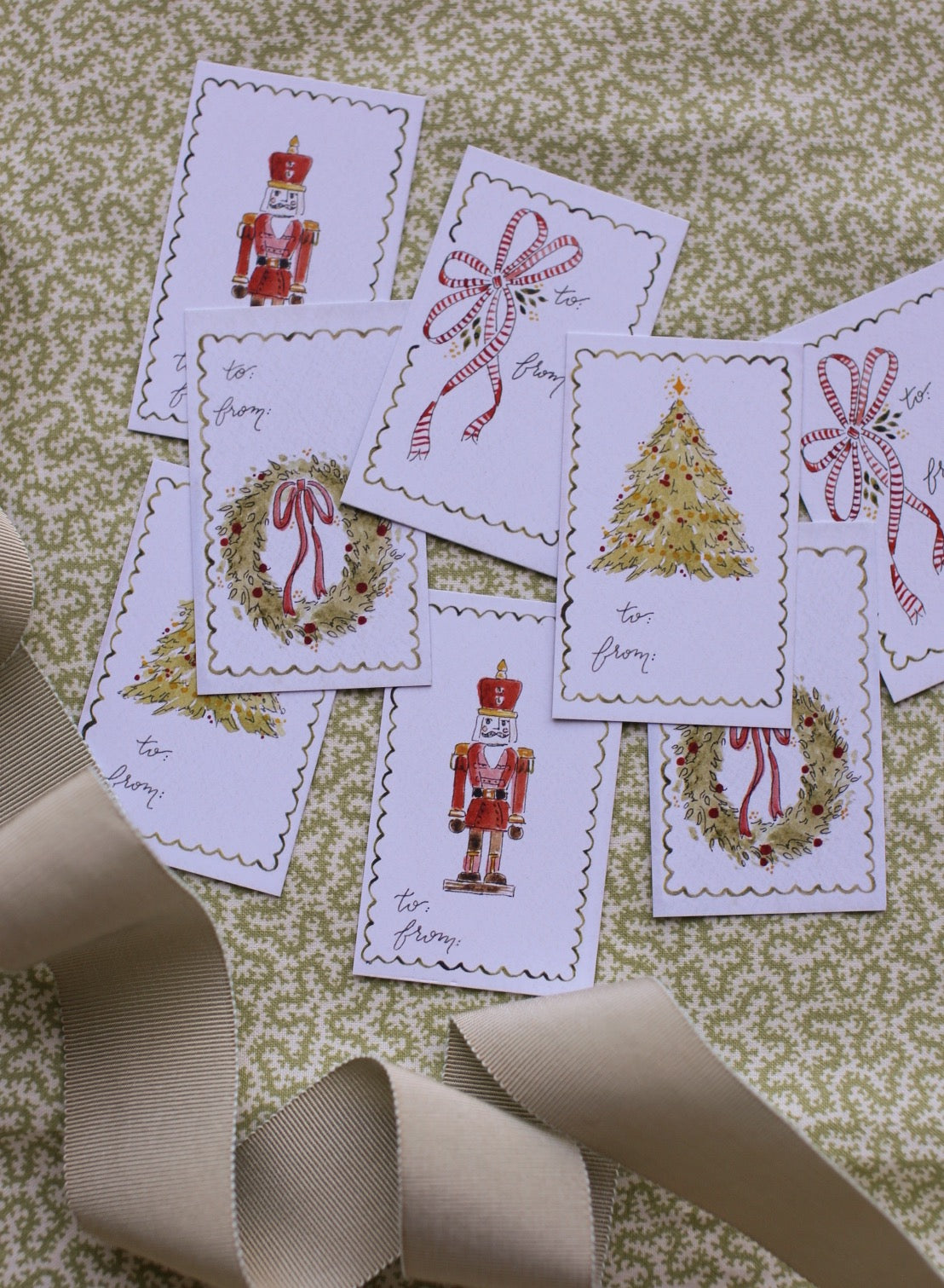 Christmas Gift Tags by Claire Boynton Art