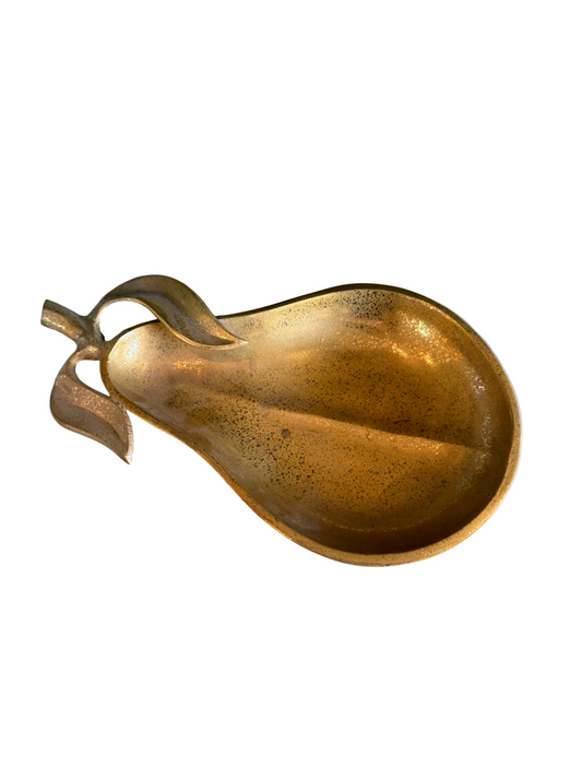 Vintage Brass Pear Dish