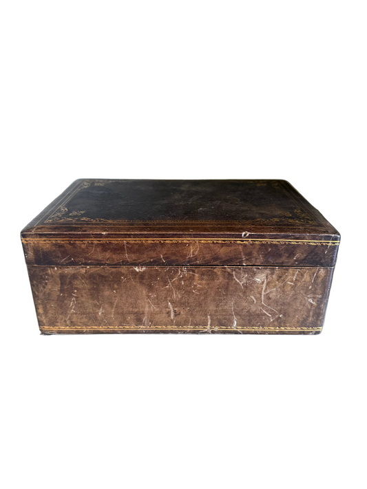 Antique Italian Leather Box