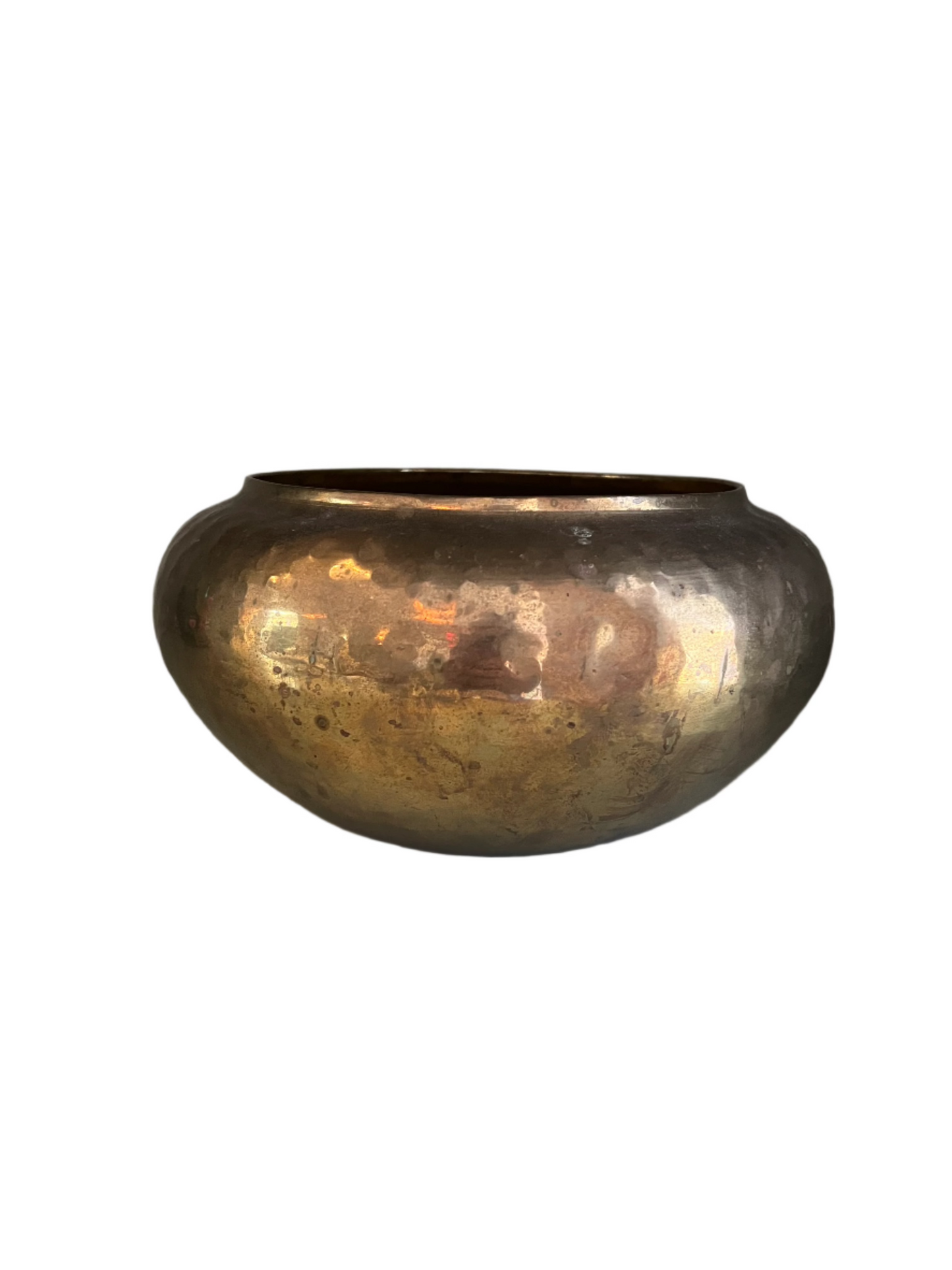 Antique Brass Hammered Bowl