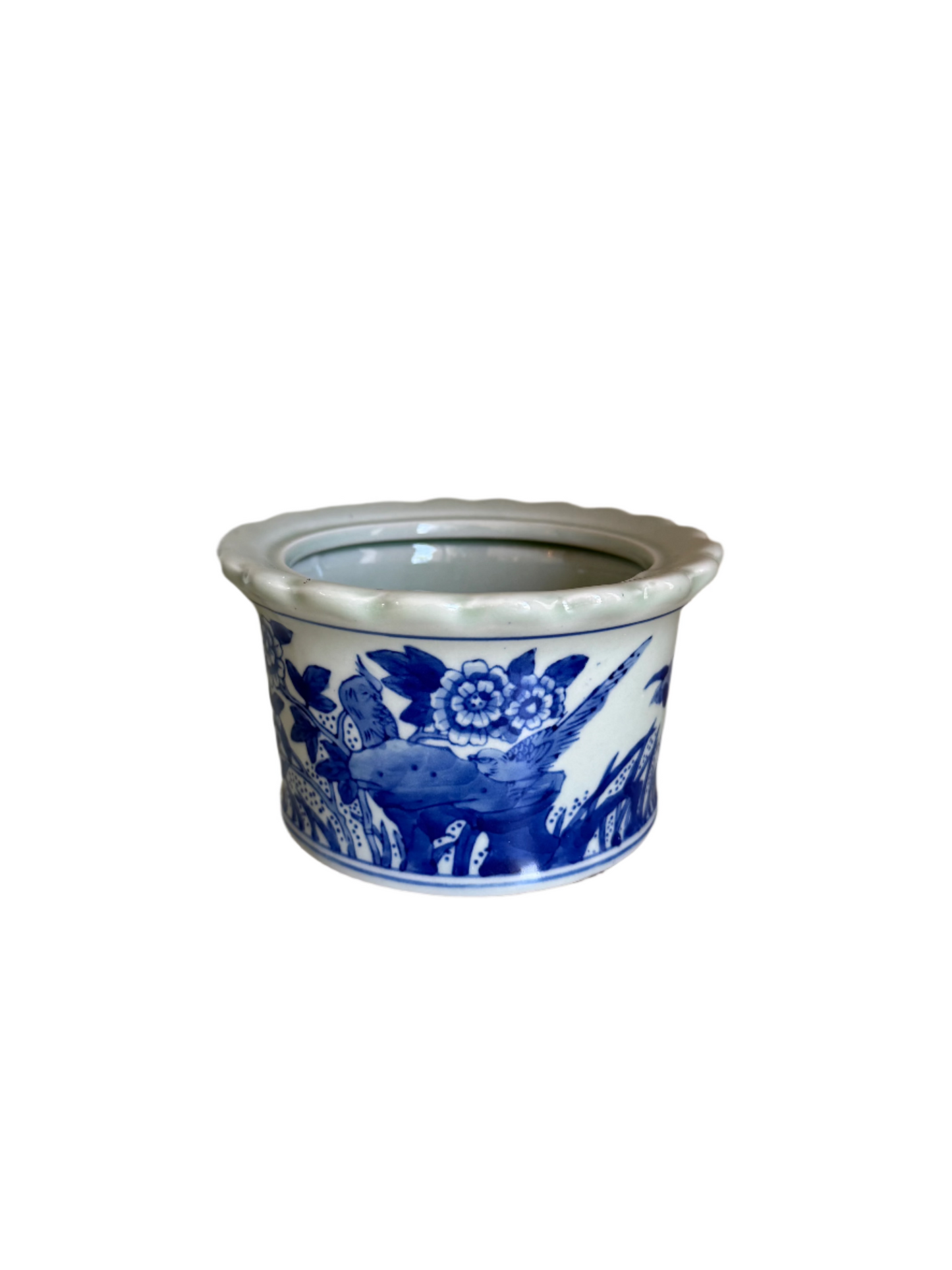 Blue White Cache Pot