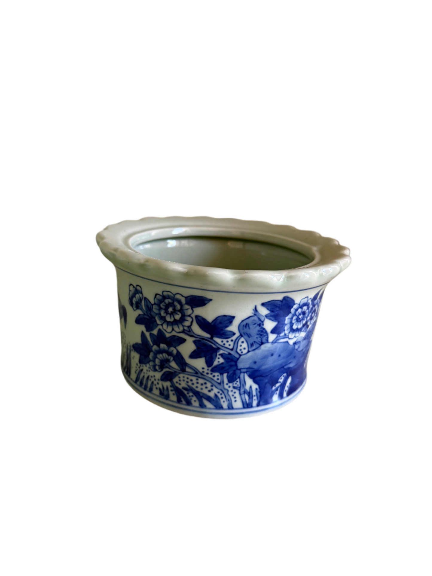 Blue White Cache Pot