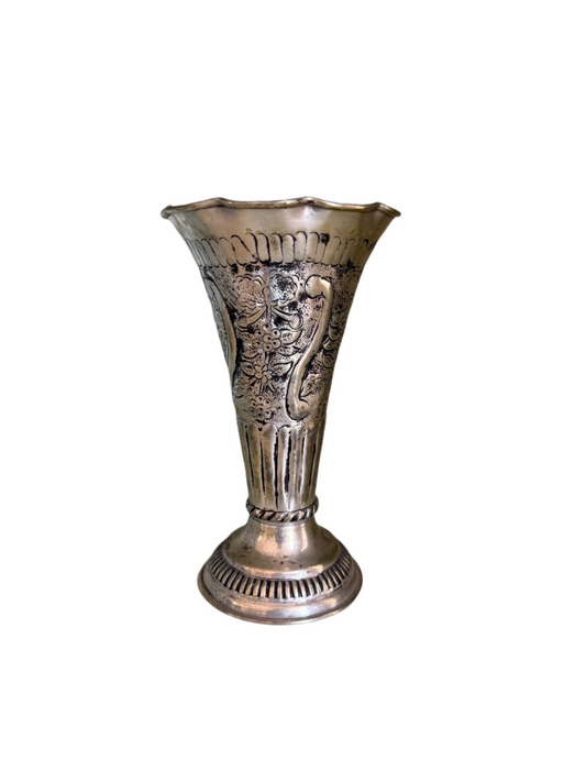 Silverplate Trumpet Vase