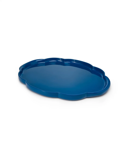 Oval Tray, Blue