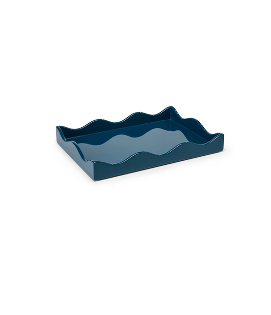 Small Belles Rives Tray, Marine Blue