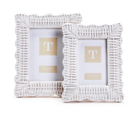 White Wicker Frame