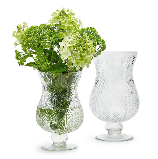 Fern Decorative Vase / Candleholder, S/2