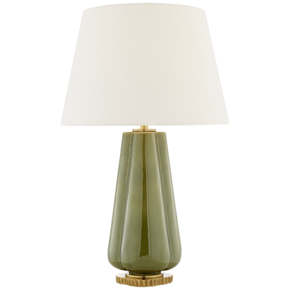 Penelope Table Lamp in Green Porcelain