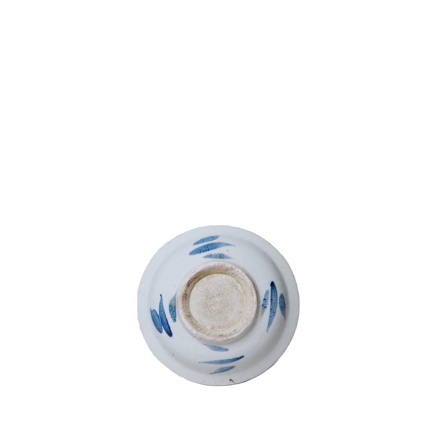 Small Blue and White Porcelain Lotus Dish