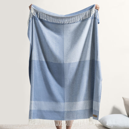 Chambray Hampton Plaid Herringbone Throw